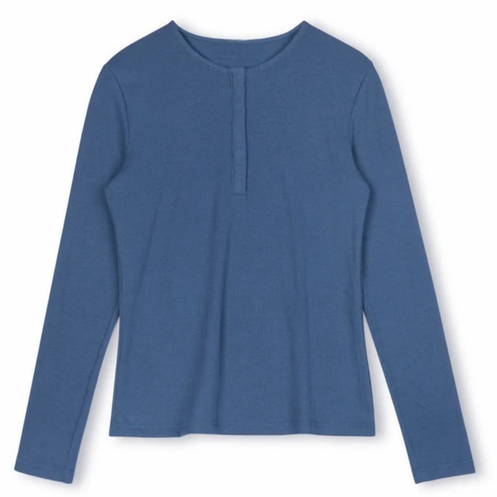 Blue Long Sleeve Top